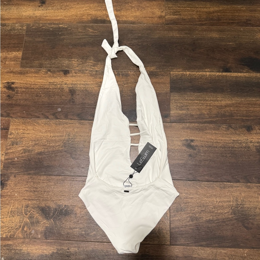 Elegant White One Piece Swimsuit